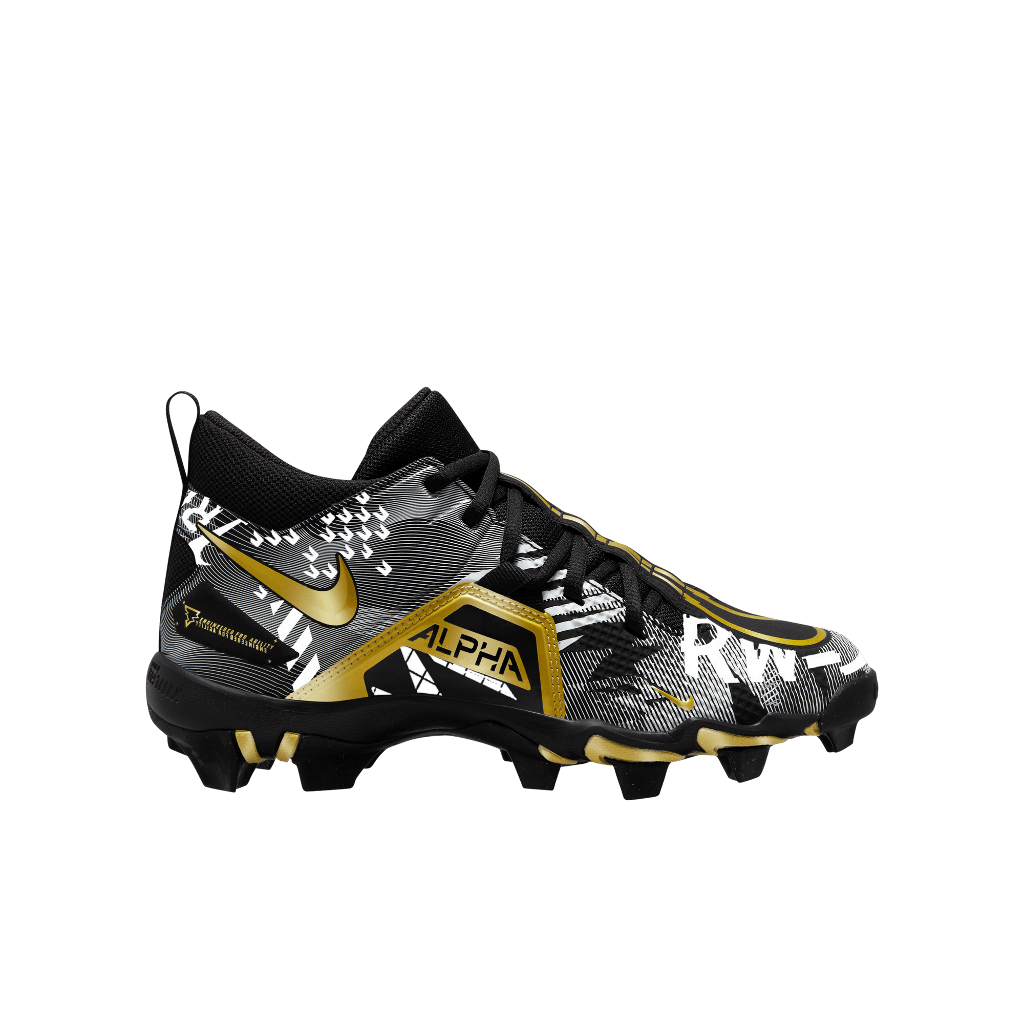 Kids' alpha menace shark shop 2 rw mid football cleats